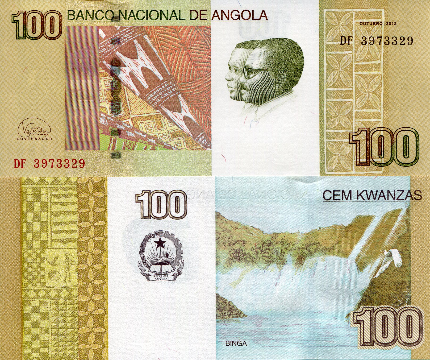 Angola 100 Kwanzas UNC pick #: 153b