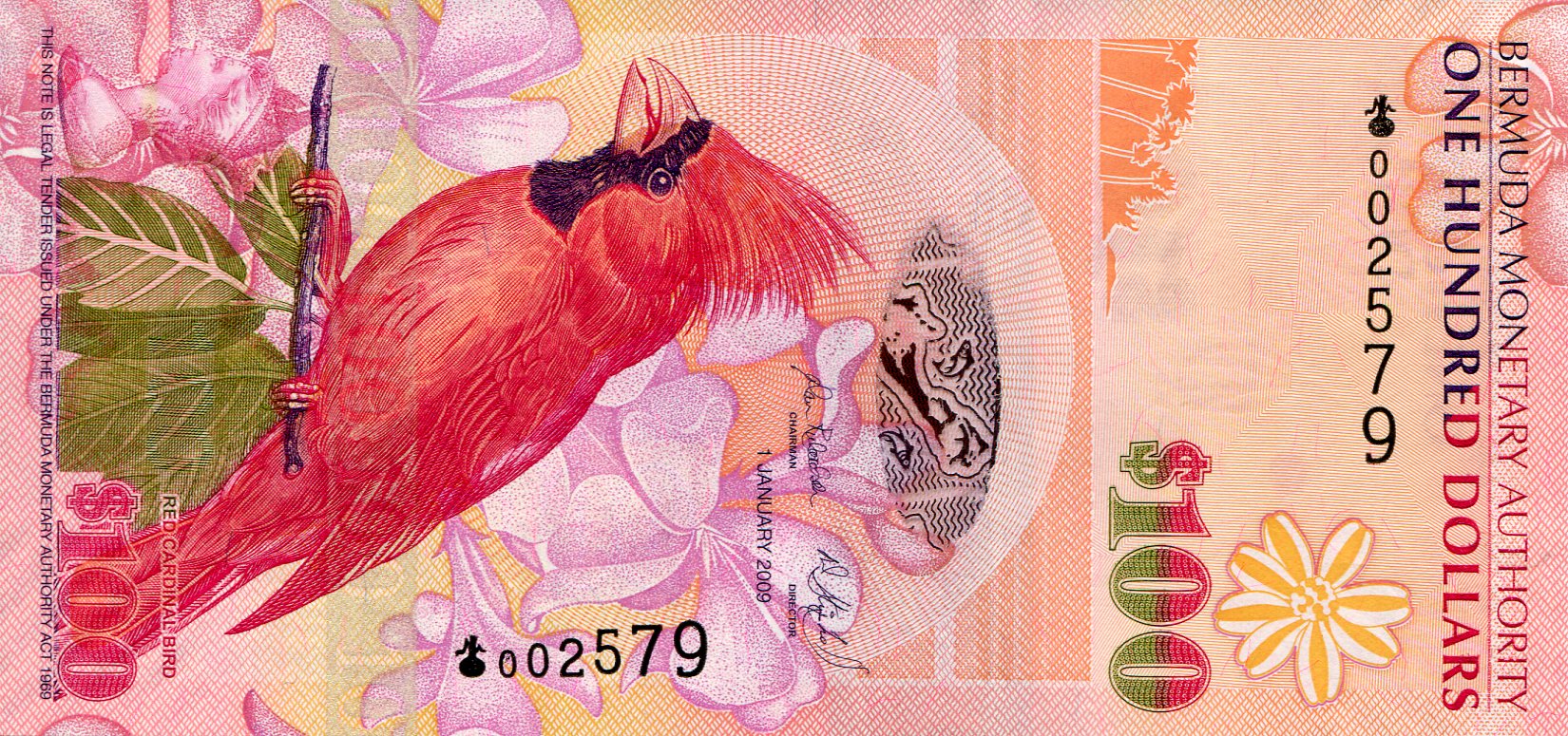 Bermuda  100 Dollars UNC pick #: 62a