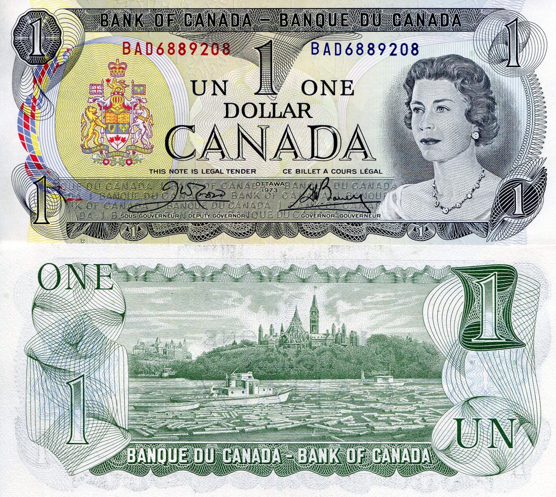 Canada 1 Dollar UNC pick #: 85c