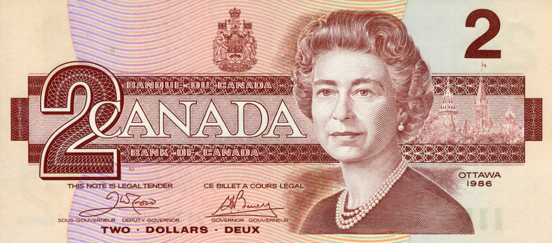 Canada 2 Dollars UNC pick #: 94a
