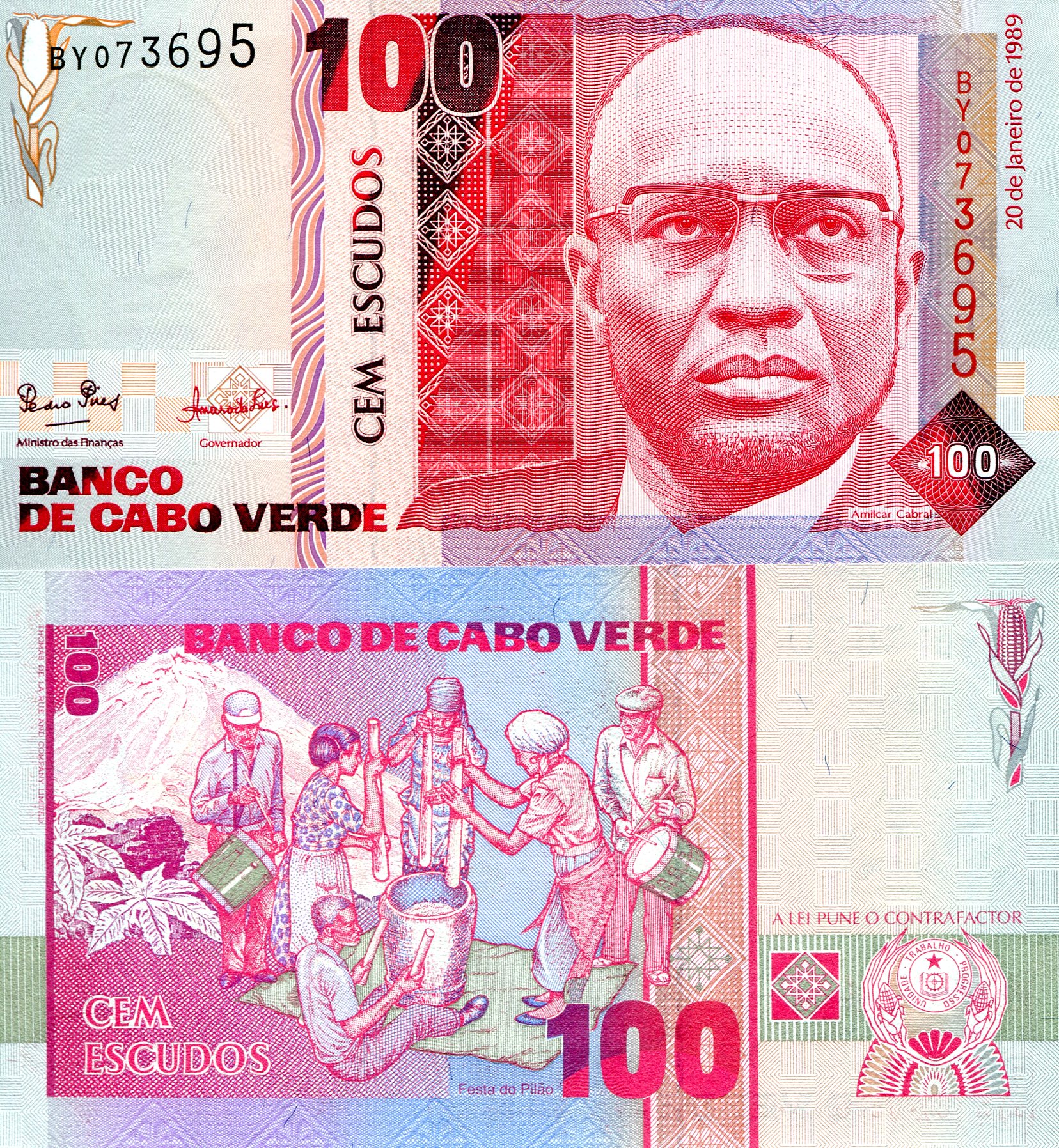 Cape Verde 100 Escudos UNC pick #: 57