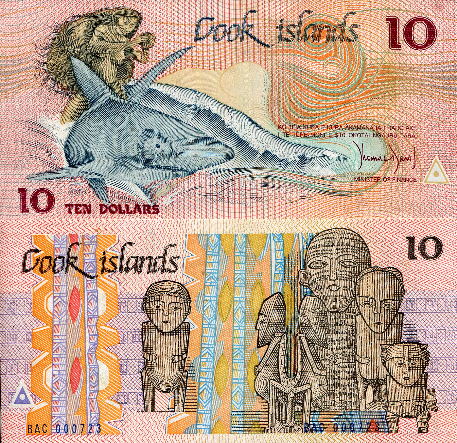 Cook Islands 10 Dollars UNC pick #: 4