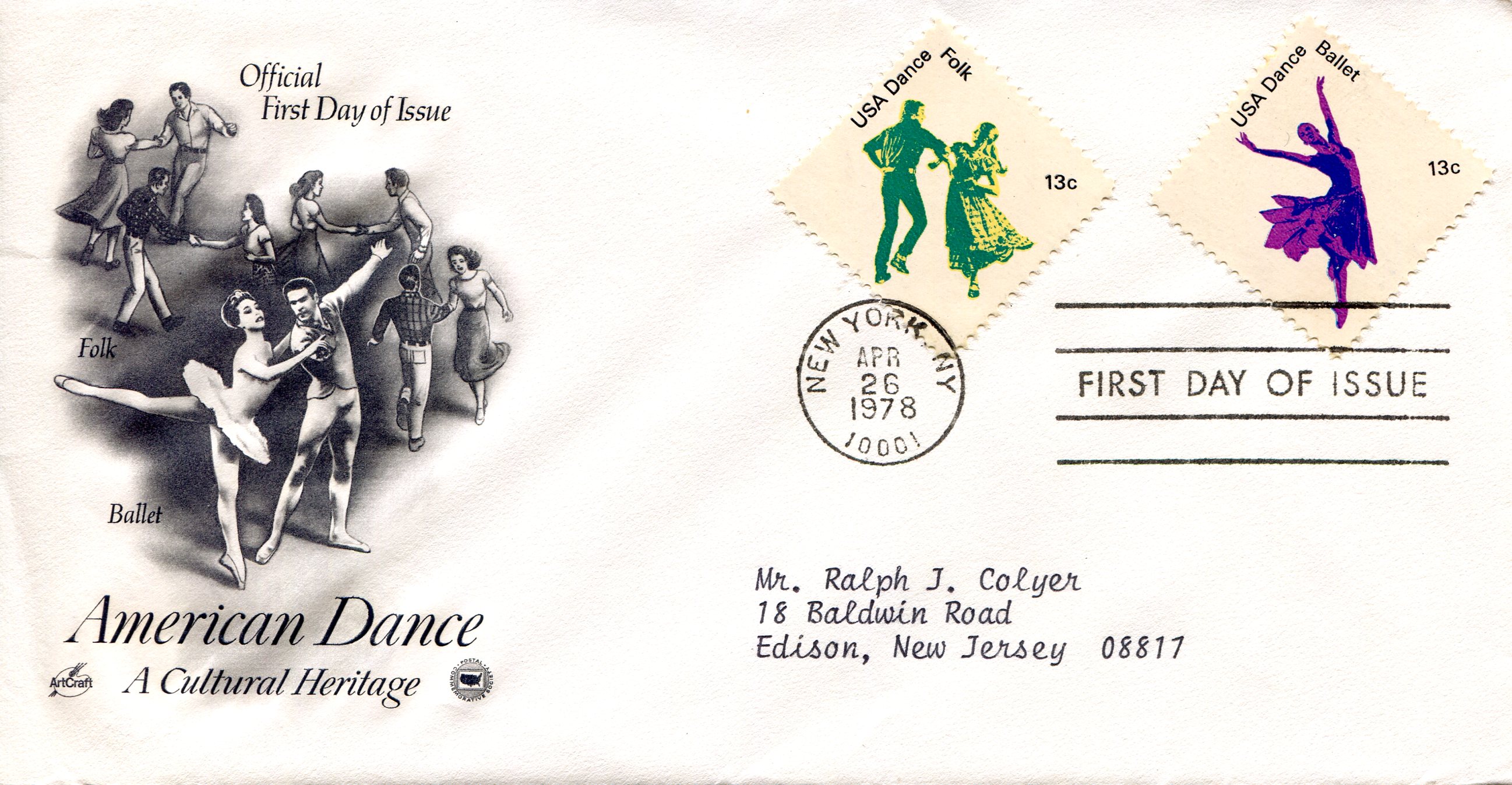USA - Stamps 13 Cents American Dance - A Cultural HeritageStamp