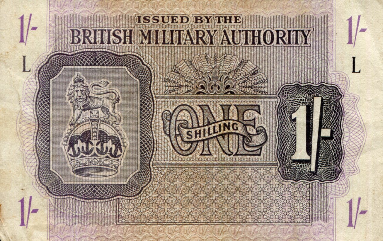 Great Britain 1 Shilling VG (See large scan) pick #: m2