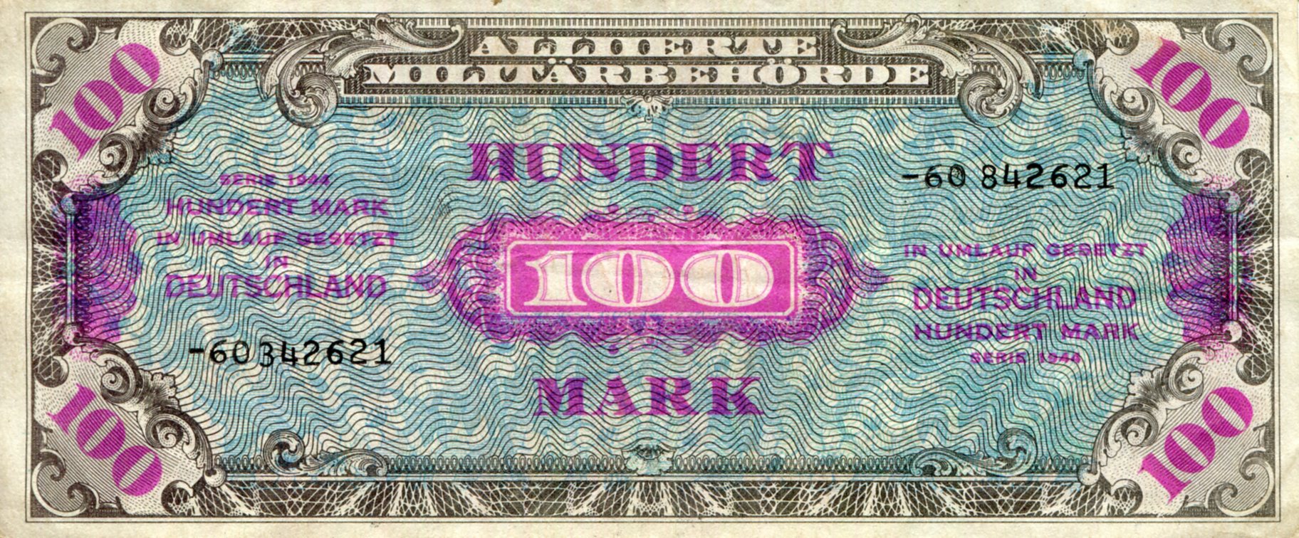 Germany 100 Marks VG pick #: 197d