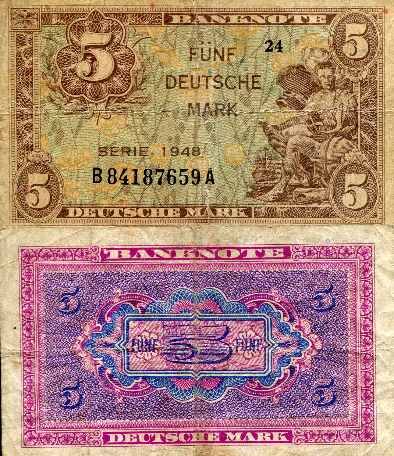 Germany, West (FDR) 5 Marks VG (see large scan) pick #: 4a