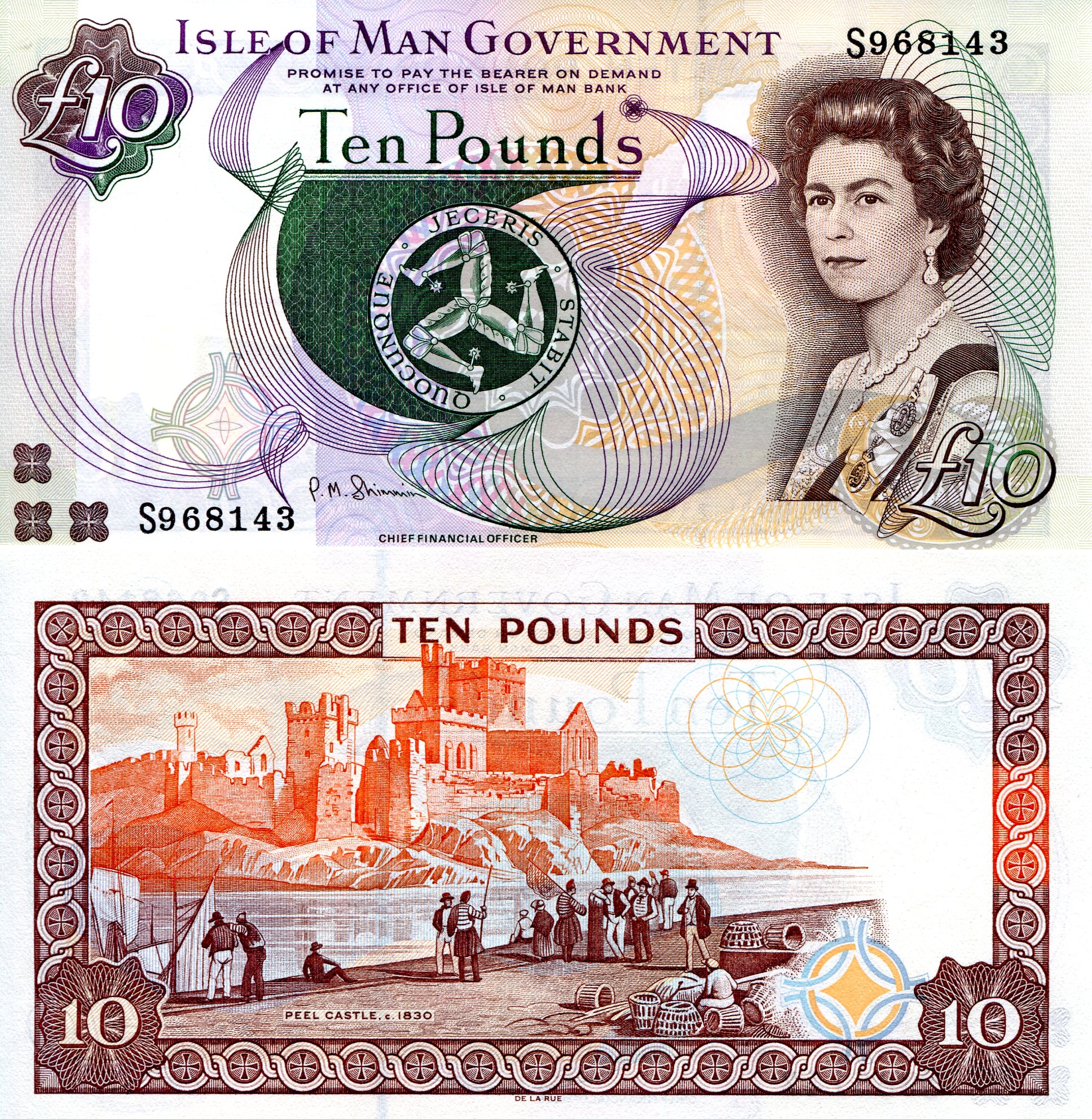 Isle of Man 10 Pound UNC pick #: 46b