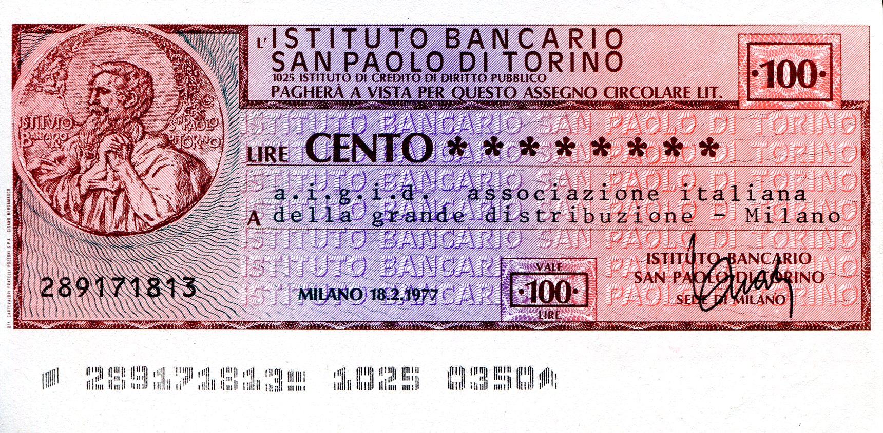 Italy (Emergency Issue) 100 Lire aUNC pick #: be1813