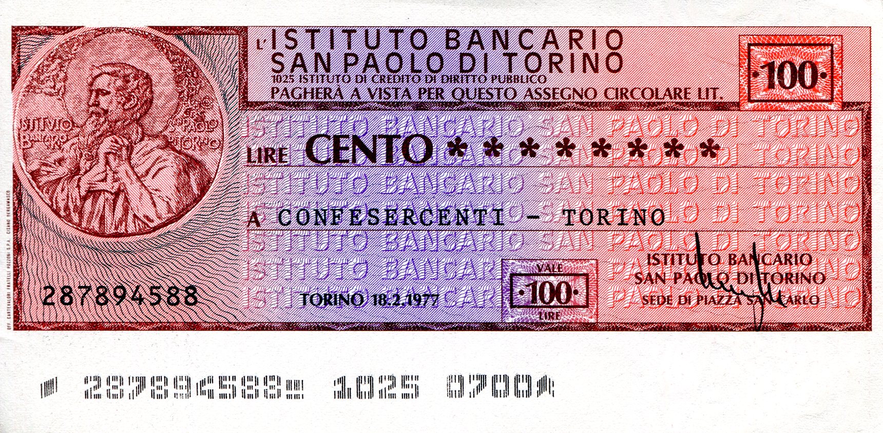 Italy (Emergency Issue) 100 Lire aUNC pick #: be4588