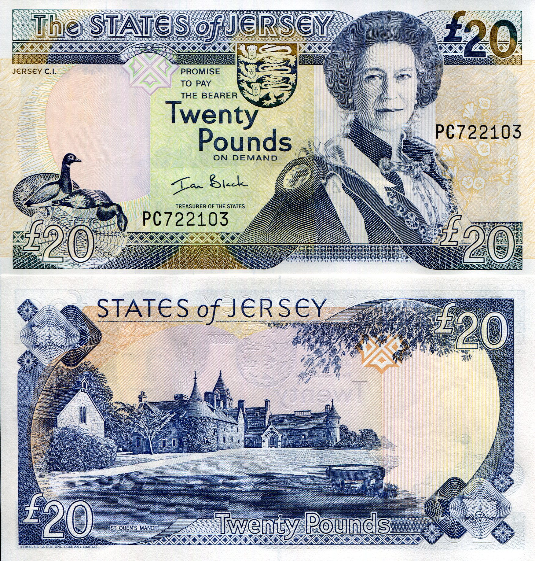 Jersey 20 Pounds UNC pick #: 29a