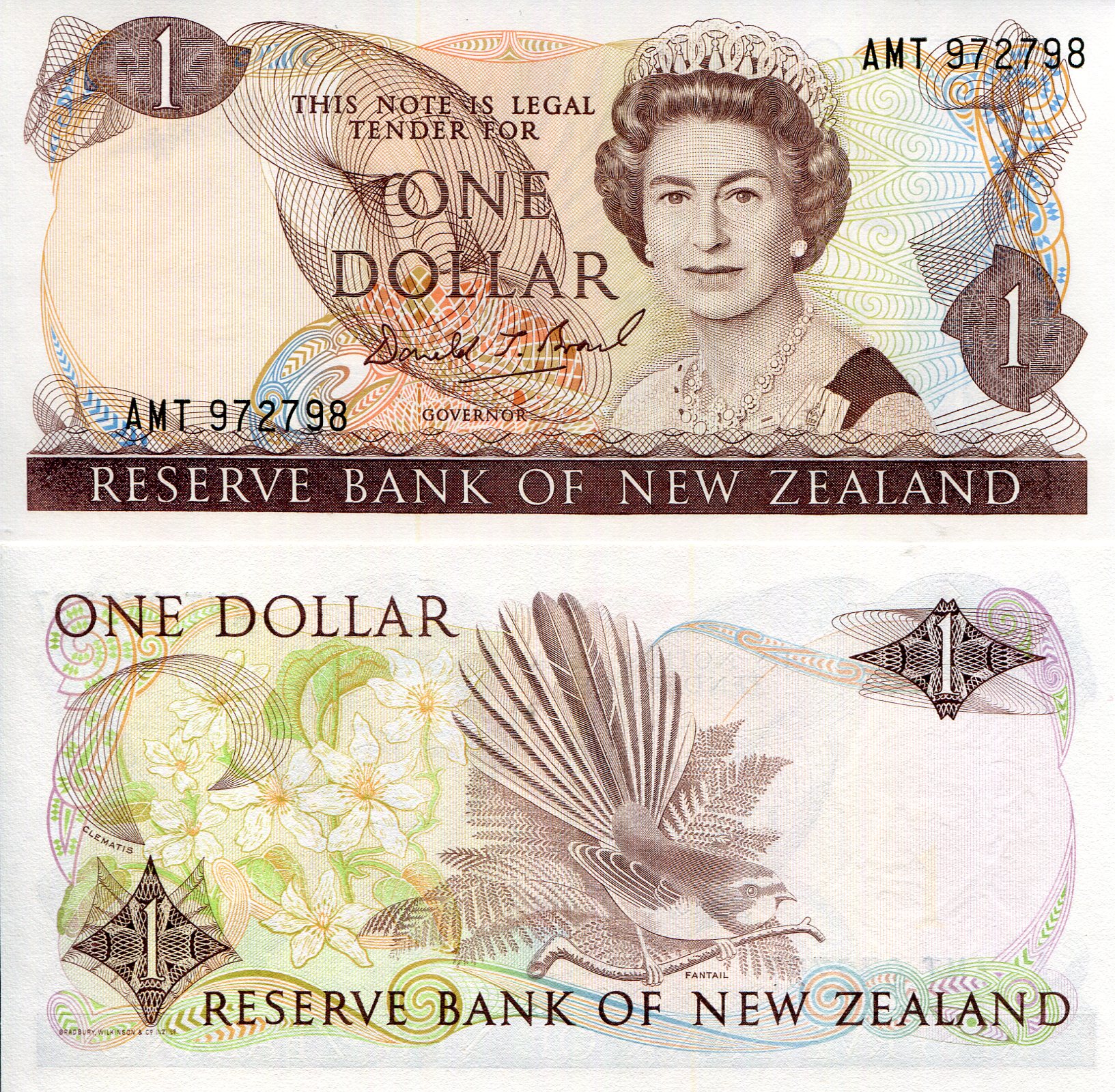 New Zealand 1 Dollar aUNC (see other info. below) pick #: 169c