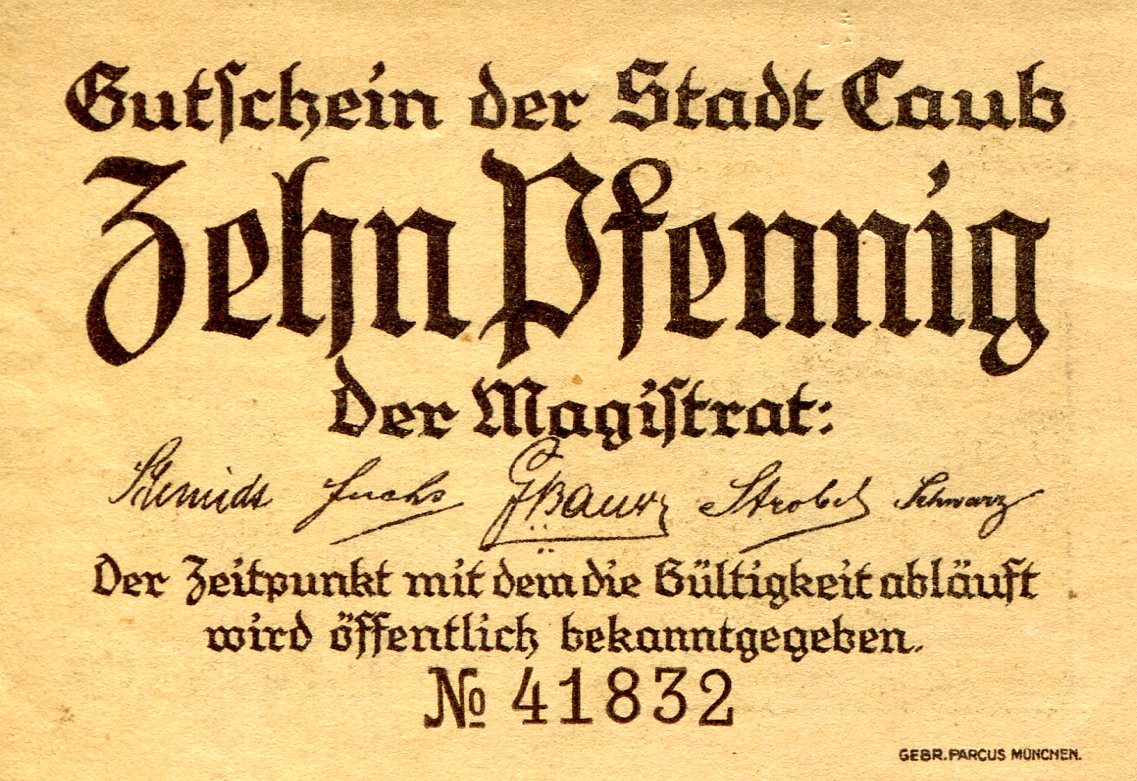 Germany - Notgeld 10 Pfennig XF pick #: NP