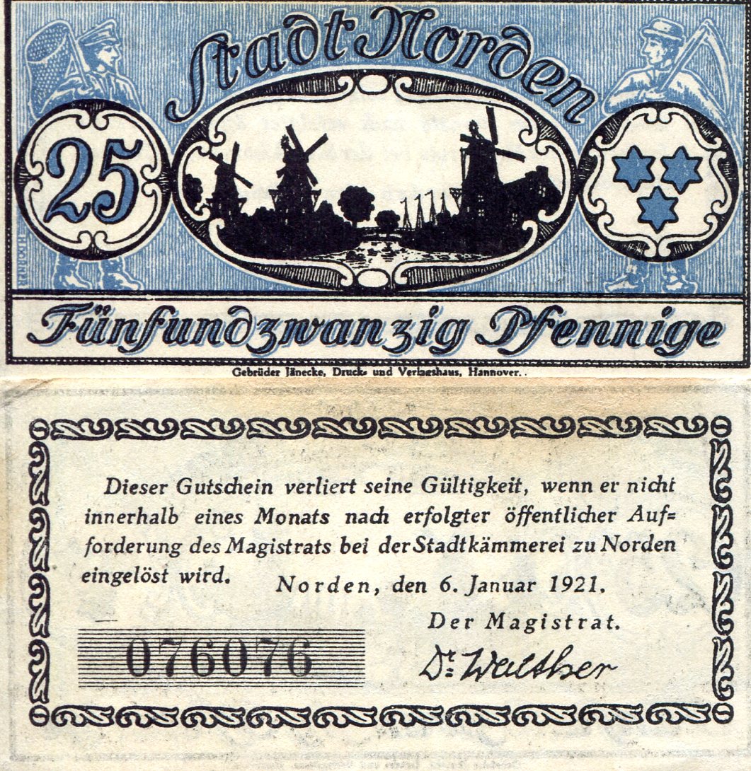 Germany - Notgeld 25 Pfennig XF/VF pick #: NP