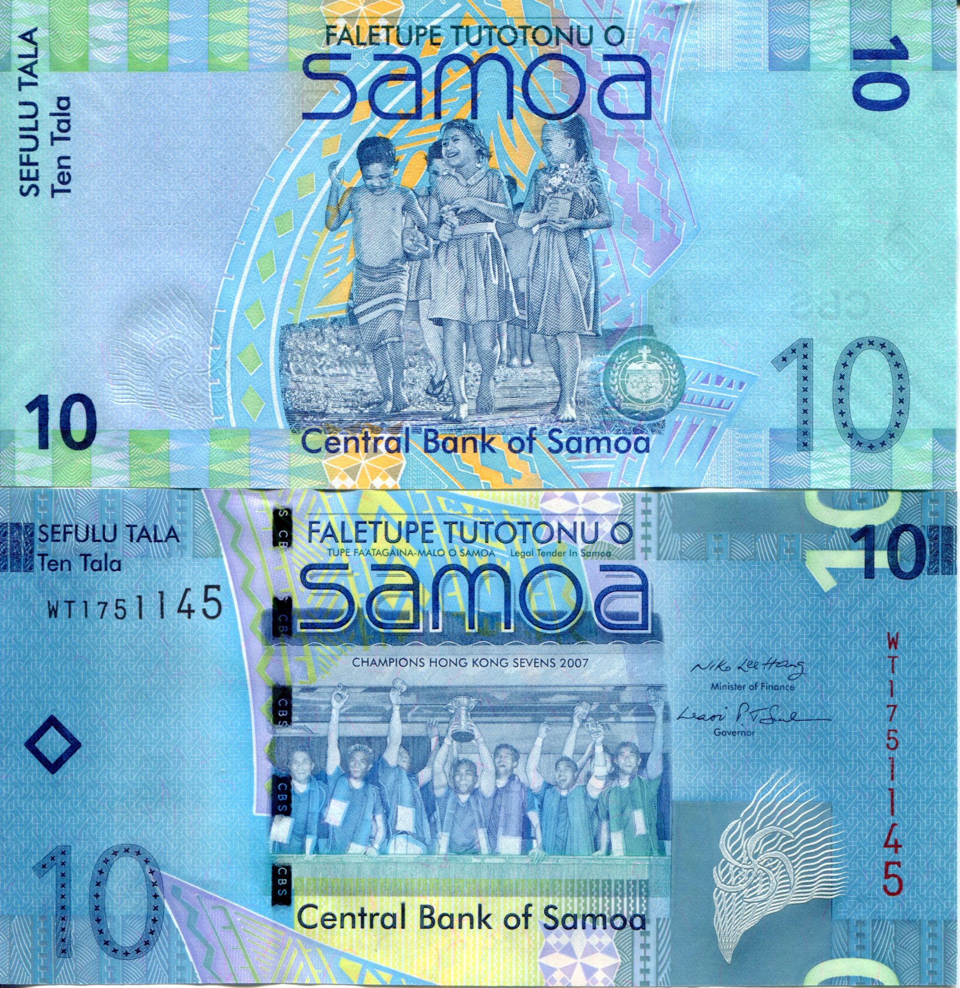 Samoa 10 Tala UNC (Capping) pick #: 39a