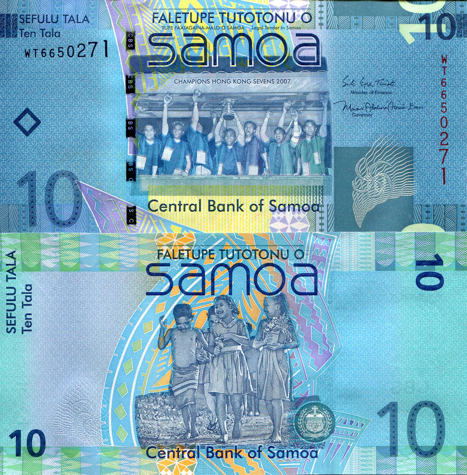Samoa 10 Tala UNC (Capping) pick #: 39b