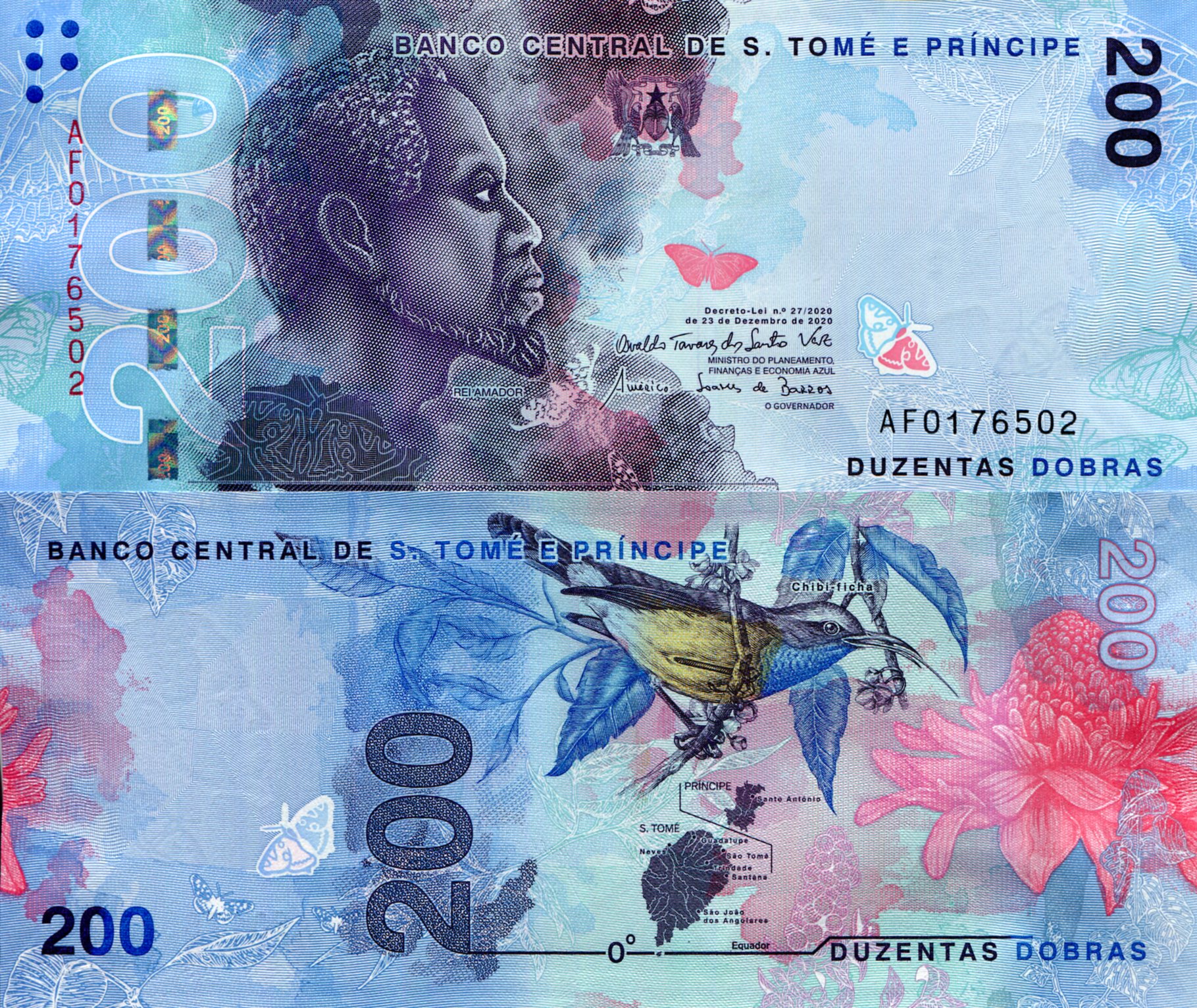 Sao Tome (Saint Thomas & Prince) 200 Dobras UNC pick #: New
