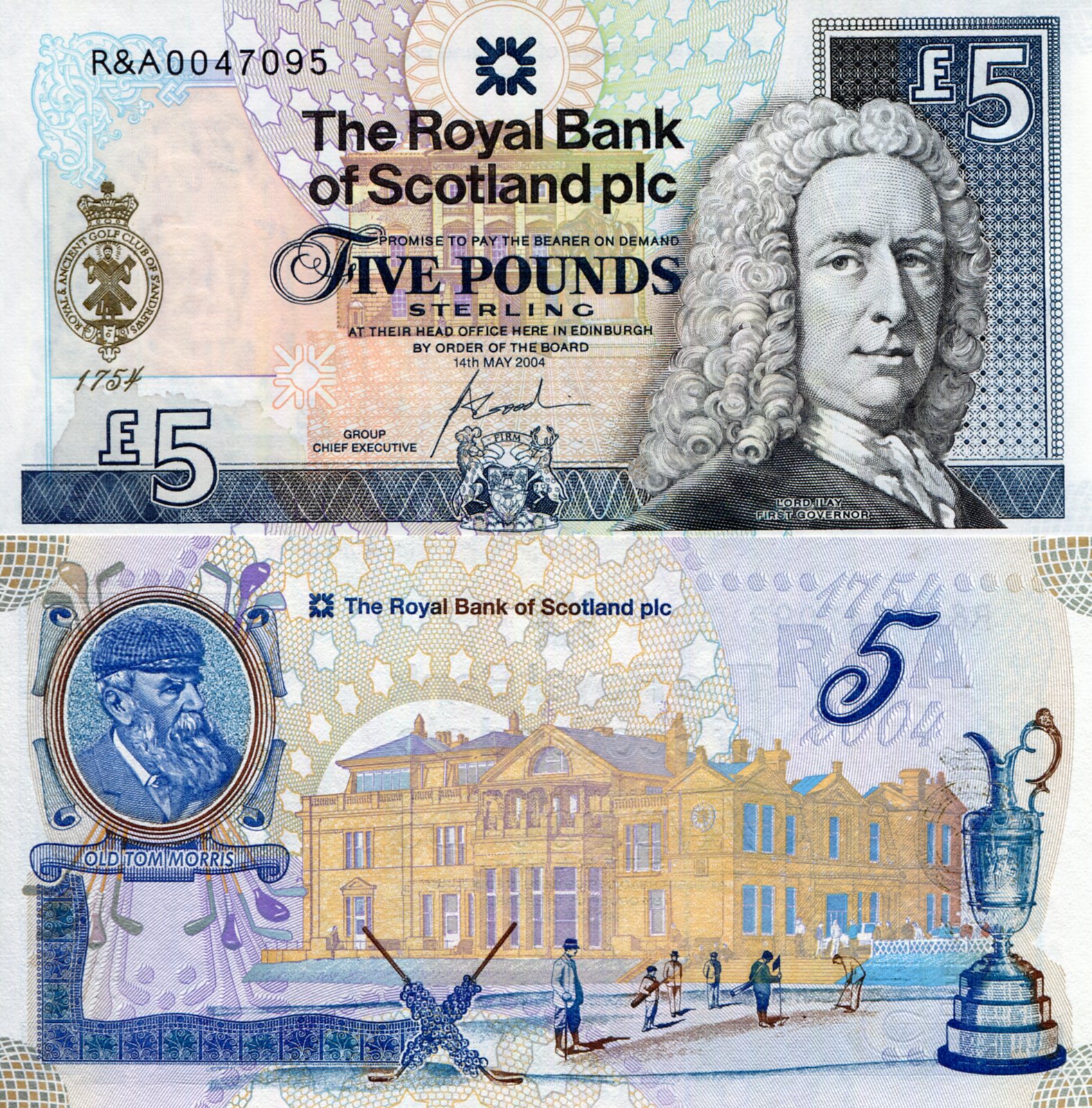 Scotland 5 Pound UNC pick #: 363