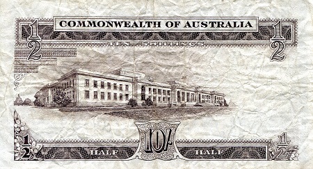 Australia  10 Shillings F/VG (see scan) pick #: 29