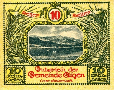 Austria (Regional) 10 Heller Pick Number: UK aUNC Banknote
