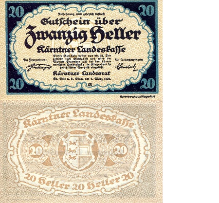 Austria (Regional) 20 Heller Pick Number: s107 UNC Banknote