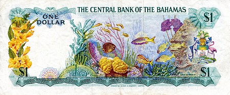 Bahamas  1 Dollar VF pick #: 35a