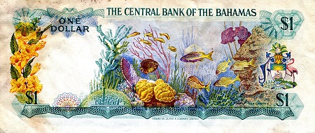 Bahamas  1 Dollars VG pick #: 35a