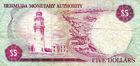 Bermuda  5 Dollars VF/F pick #: 29a
