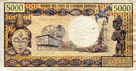 Cameroun 5,000 Francs F (see large scan) pick #: 17d