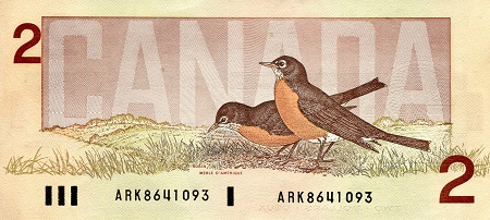 Canada 2 Dollars VF (see large scan) pick #: 94a