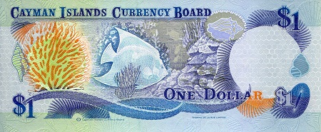 Cayman Islands 1 Dollar UNC pick #: 16a