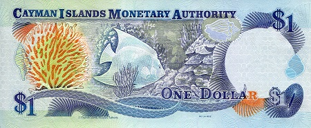 Cayman Islands 1 Dollar UNC pick #: 21a
