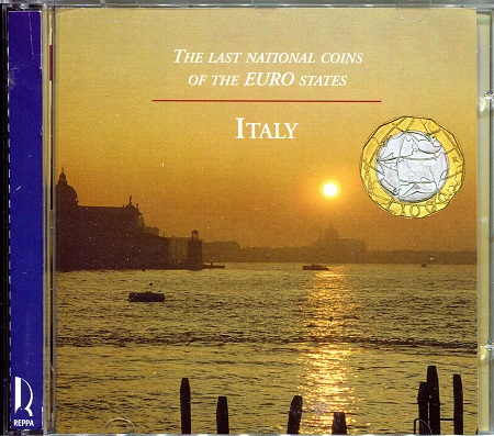 Italy  10 - 1,000 Liras Coins - Gem (CD Case has crack on back) Coin