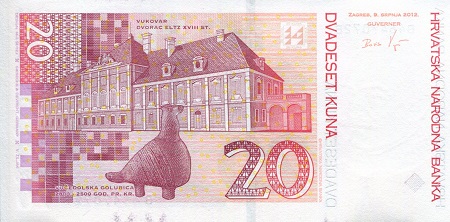 Croatia  20 Kuna UNC pick #: 39b