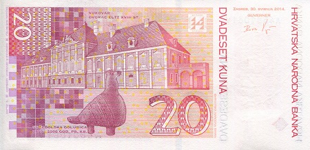 Croatia  20 Kuna UNC pick #: 47a