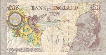 England 10 Pound VG (See large scan) pick #: 389b