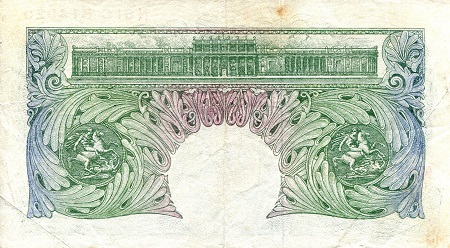 England 1 Pound VF (see large scan) pick #: 369b