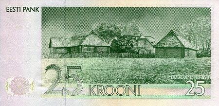Estonia  25 Krooni UNC pick #: 73b