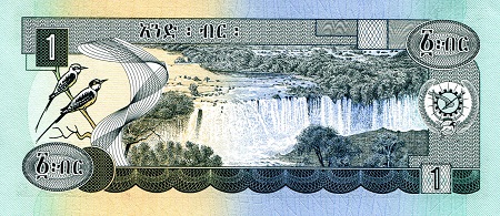 Ethiopia 1 Birr UNC pick #: 30b