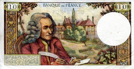 France 10 Francs VF (See large scan - Pinholes) pick #: 147d