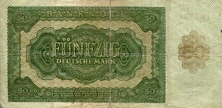 Germany, East (GDR) 50 Marks G (see large scan ) pick #: 14a