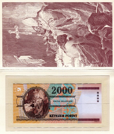 Hungary 2,000 Forint UNC pick #: 186