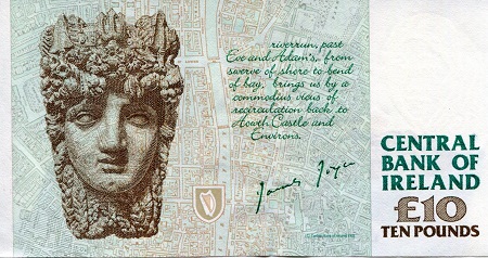 Ireland (Eire) 10 Pounds (Punt) aUNC pick #: 76a