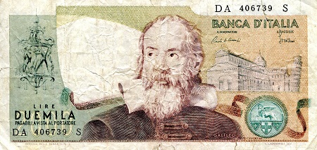 Italy  2,000 Lire Pick Number: 103c VG Banknote