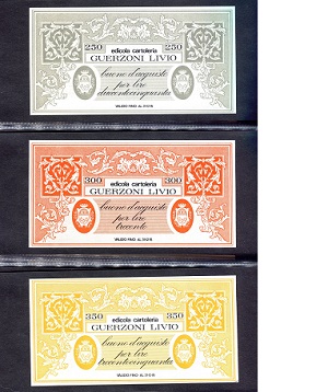 Italy (Emergency Issue) Varies Varies UNC (albums small wear) pick #: NP