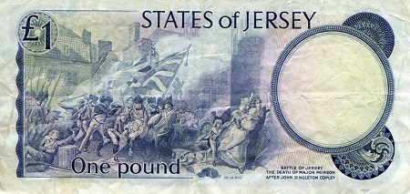 Jersey 1 Pound F/VG (see large scan) pick #: 11b