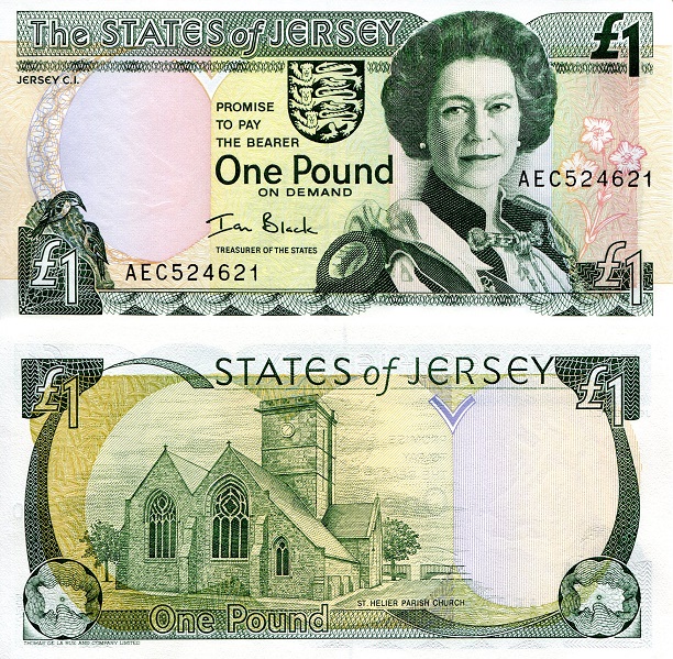 Jersey 1 Pound Pick Number: 26b UNC Banknote