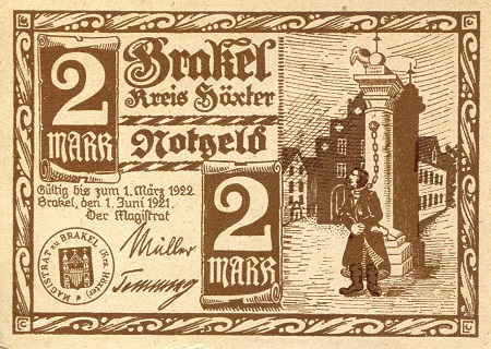 Germany - Notgeld 2 Mark XF+ (see large scan)) pick #: NP