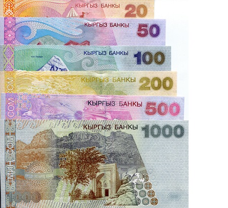 Kyrgyzstan 20-1,000 Som UNC pick #: 18-23