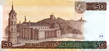 Lithuania 50 Litu UNC pick #: 67