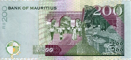Mauritius 200 Rupees UNC pick #: 61d